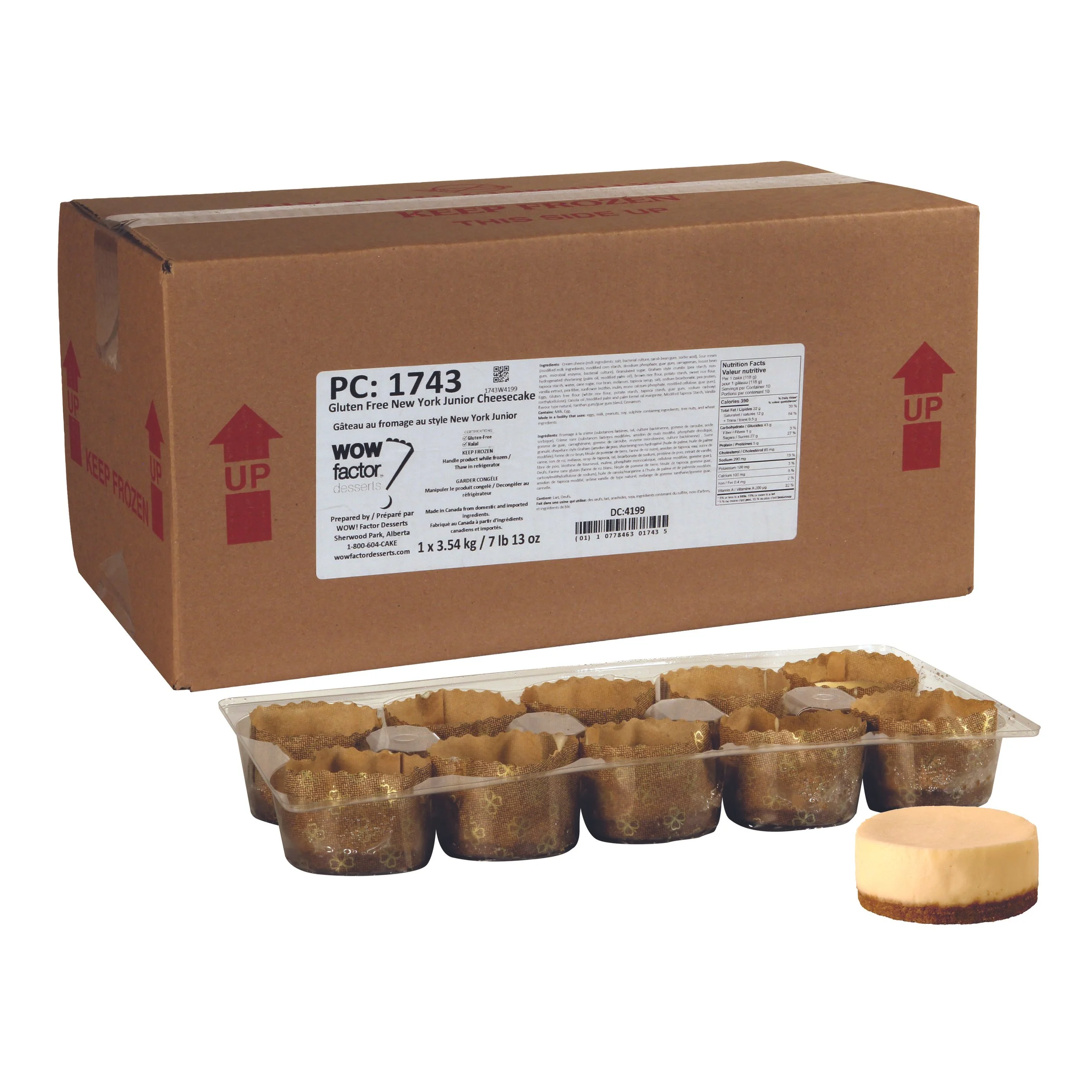 New York Junior Dainty Cheesecake (Gluten-Free) — WOW! Factor Desserts